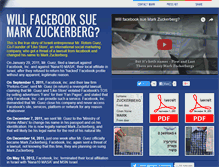 Tablet Screenshot of markzuckerbergofficial.com